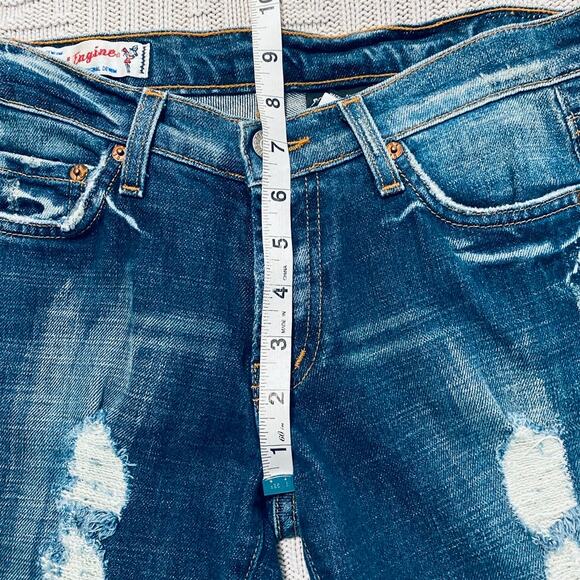 Red Engine distressed flare jeans - Picture 9 of 10